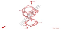 CYLINDER for Honda CRF 450 R RED 2008