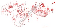 TAILLIGHT   REAR FENDER (B/E/F/IT/N/PO) for Honda JAZZ 250 2004