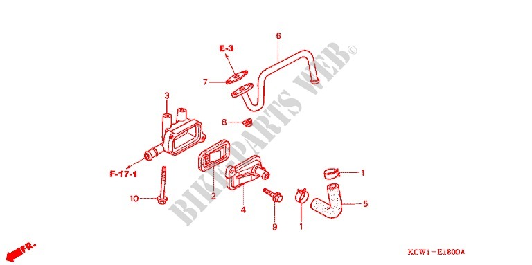 AIR INJECTION CONTROL VALVE for Honda SPACY 125 2004