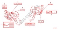 CAUTION LABEL (CBF125MA/B/D) for Honda CBF 125 2011