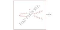 SIDE STICKERS for Honda S WING 125 FES ABS 2007