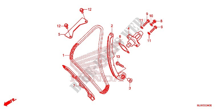 CAM CHAIN   TENSIONER for Honda CBR 500 R ABS 2016