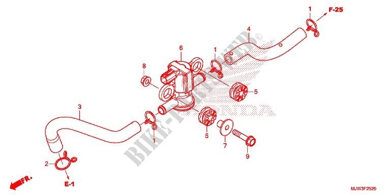 AIR INJECTION SOLENOID VALVE for Honda CB 500 X 2016