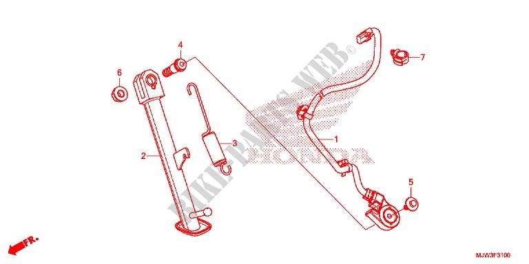 SIDE STAND for Honda CB 500 X 2016