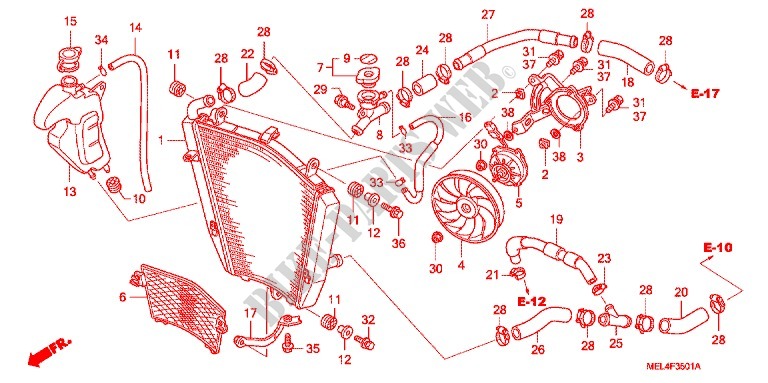 RADIATOR (CBR1000RR'06,'07) for Honda CBR 1000 RR 2007
