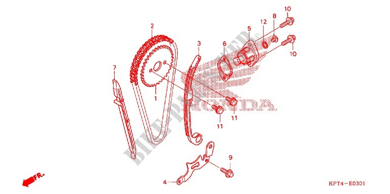 CAM CHAIN   TENSIONER ('06 '11) for Honda CRF 150 F 2007
