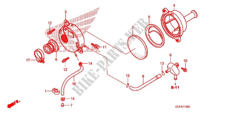 FRONT COVER   AIR CLEANER for Honda CRF 70 2007
