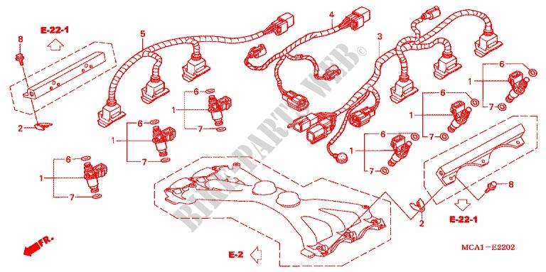INJECTOR for Honda GL 1800 GOLD WING ABS 2007