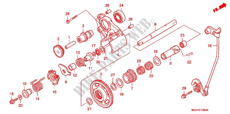 REVERSE GEAR for Honda GL 1800 GOLD WING ABS 2007