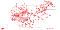 FRAME for Honda VFR 800 INTERCEPTOR TRICOLOR 2007