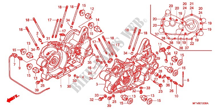 CRANKCASE   OIL PUMP for Honda VTX 1800 R Specification 1 2007
