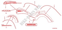 STICKERS (VTX1800R/S/T/N'06) for Honda VTX 1800 TOURING Silver crankcase 2007