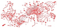 REAR FENDER for Honda FOURTRAX 420 RANCHER 4X4 Manual Shift CAMO 2009