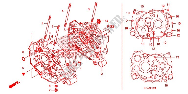 CRANKCASE   OIL PUMP for Honda FOURTRAX 420 RANCHER 4X4 Manual Shift CAMO 2009