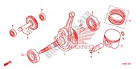 CRANKSHAFT for Honda FOURTRAX 500 FOREMAN RUBICON Hydrostatic 2009