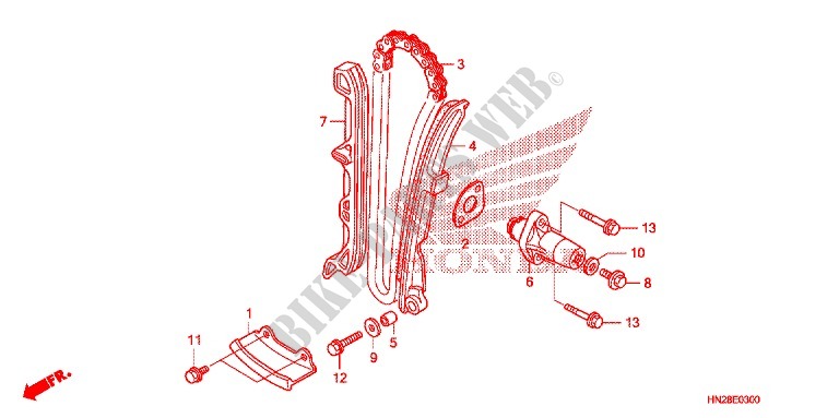 CAM CHAIN   TENSIONER for Honda FOURTRAX 500 FOREMAN RUBICON Hydrostatic 2009