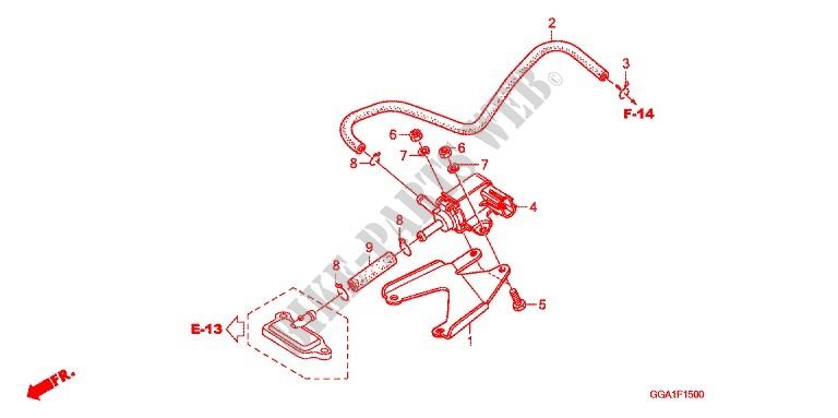 AIR INJECTION VALVE for Honda RUCKUS 50 2011