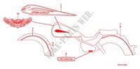 EMBLEM/STRIPE  for Honda SHADOW VT 750 ABS TWO TONE 2010