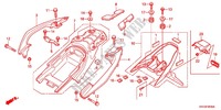 REAR FENDER for Honda NXR 150 BROS Electric Start, front Disk 2011