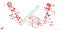 CRANKSHAFT for Honda SHADOW VT 750 ABS TWO TONE 2012