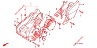 LEFT CRANKCASE COVER   ALTERNATOR (2) for Honda XR 250 Without speed warning light 1999