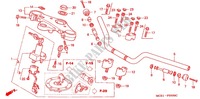 HANDLEBAR   TRIPLE CLAMP   STEERING STEM (CB400SFX/Y/1) for Honda CB 400 SUPER FOUR VTEC WITH STRIPE 2000