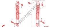 REAR SHOCK ABSORBER (2) for Honda SILVER WING 600 ABS 2005
