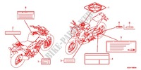 CAUTION LABEL (1) for Honda CB 250 F ABS 2016