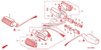 INDICATOR (2) for Honda CB 250 HORNET RED 1996