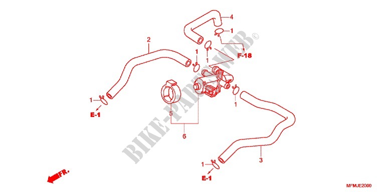 AIR INJECTION CONTROL VALVE for Honda CB 400 SUPER FOUR VTEC REVO Special Edition 2013