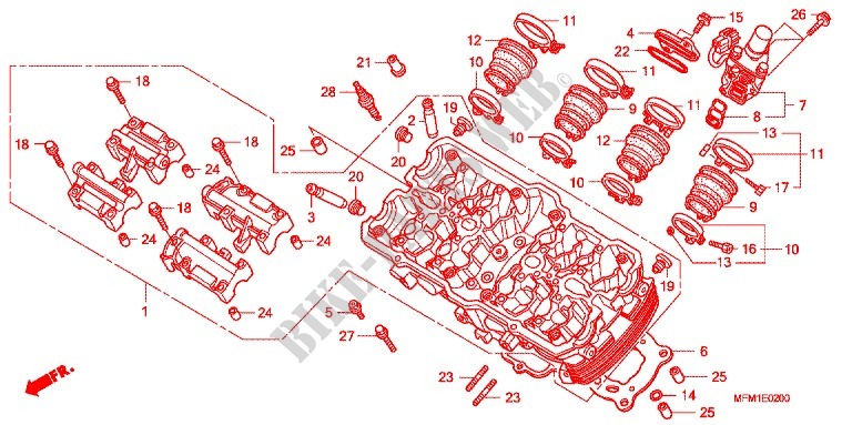 CYLINDER   HEAD for Honda CB 400 SUPER FOUR ABS 2009