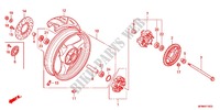 REAR WHEEL for Honda CB 400 SUPER BOL D\'OR Half cowl attachment two-tone main color 2012