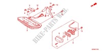 TAILLIGHT (2) for Honda CB 400 SUPER BOL D\'OR Half cowl attachment two-tone main color 2012