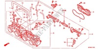 THROTTLE BODY for Honda CB 400 SUPER BOL D\'OR Half cowl attachment two-tone main color 2012