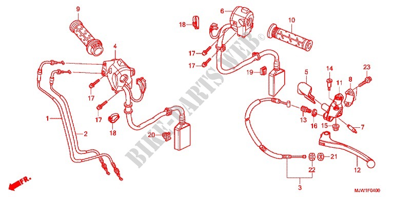 LEVER   SWITCH   CABLE (1) for Honda CB 400 X ABS 2016