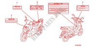 CAUTION LABEL (1) for Honda VARIO 110 TECHNO ABS 2011