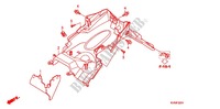 REAR FENDER (2) for Honda VARIO 110 TECHNO ABS 2010