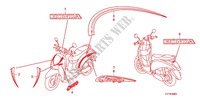 STICKERS (1) for Honda SCOOPY 110 2010