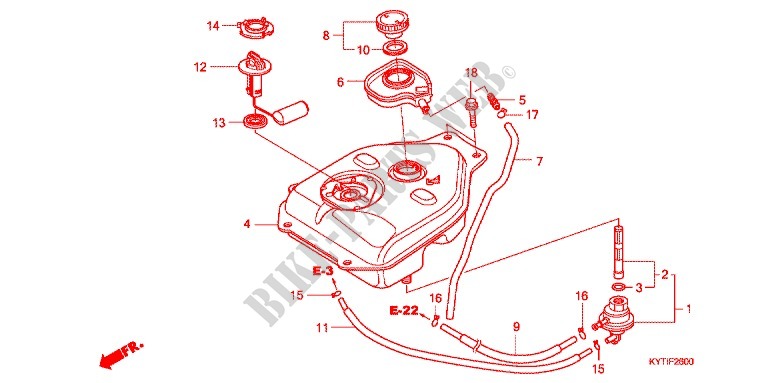 FUEL TANK for Honda SCOOPY 110 2010