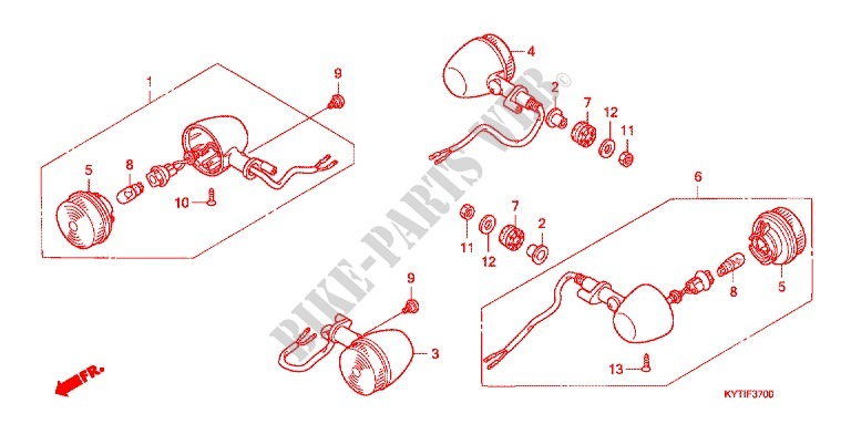 INDICATOR (2) for Honda SCOOPY 110 2010