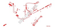 KICK STARTER ARM   BRAKE PEDAL   GEAR LEVER for Honda WAVE 125 X, Casted wheels, Kick start only 2010