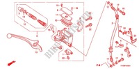 FRONT BRAKE MASTER CYLINDER for Honda WAVE 125 X, Casted wheels, Electric start 2012