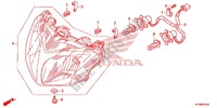 HEADLIGHT (AFS125MSD/MCSD,E/MCRD,E) for Honda FUTURE 125 Casted wheels, Rear brake disk 2013
