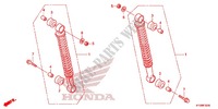 REAR SHOCK ABSORBER (2) for Honda FUTURE 125 Casted wheels, Rear brake drum 2012
