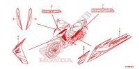 STICKERS (AFS125MCSE/MCRE MA) for Honda FUTURE 125 Casted wheels, Rear brake drum 2013