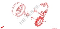 LEFT CRANKCASE COVER   ALTERNATOR (2) for Honda WAVE 110 Casted wheels, Electric start 2011