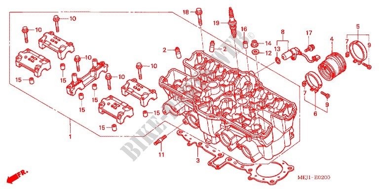 CYLINDER   HEAD for Honda CB 1300 SUPER FOUR TYPE 3 2005