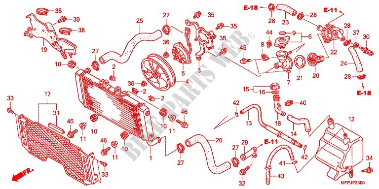 RADIATOR for Honda CB 1300 SUPER BOL DOR ABS 2016