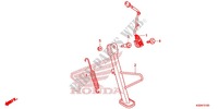 MAIN STAND   BRAKE PEDAL for Honda CB 300 F ABS 2015