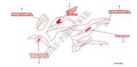 STICKERS (1) for Honda CB 300 R ABS 2010